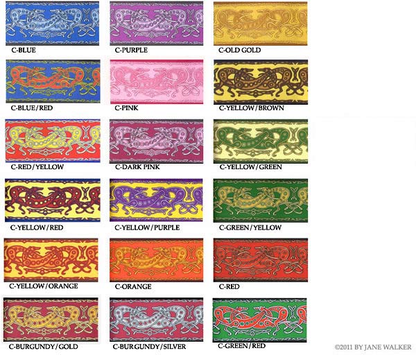 Celtic Greyhound fabric colors