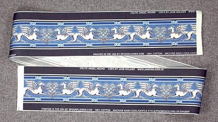 celtic angel greyhound fabric