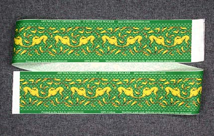 Art Nouveau Greyhound fabric