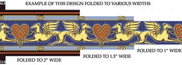 Celtic angel fabric folded
