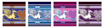 Celtic angel hound colorways